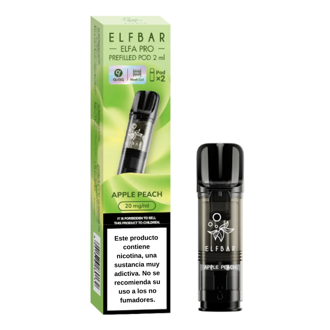 elf bar elfa capsula manzana melocoton 1