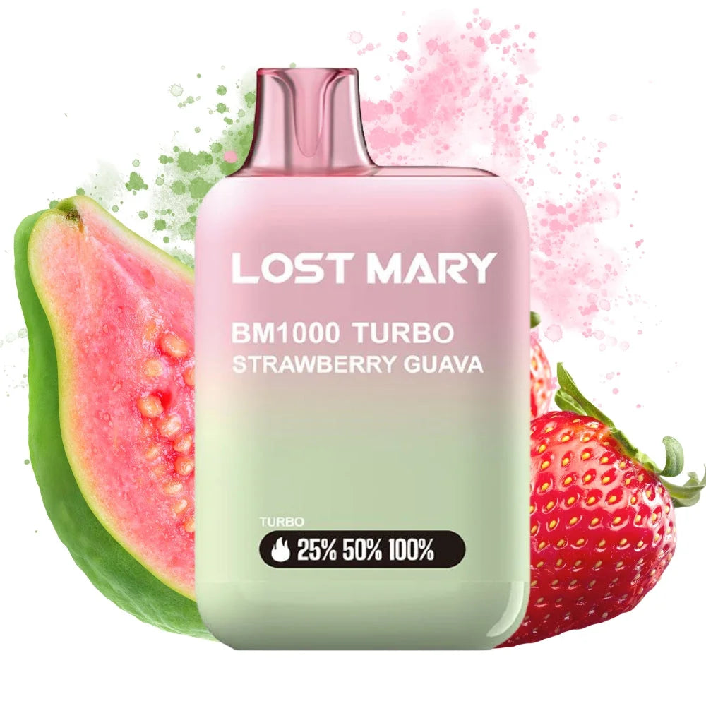 lost mary bm1000 strawberry guava vape desechable