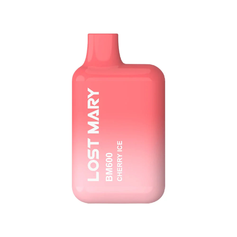 lost mary bm600 cereza hielo 20mg cherry ice vape desechable