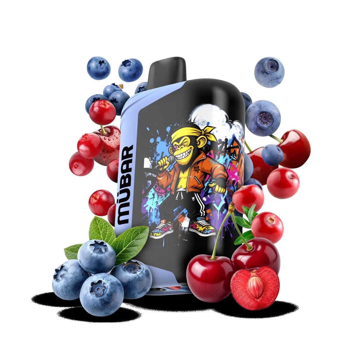 Mübar Eden Beast 50K 0mg Sin Nicotina Arándano Cereza y Arándano Rojo