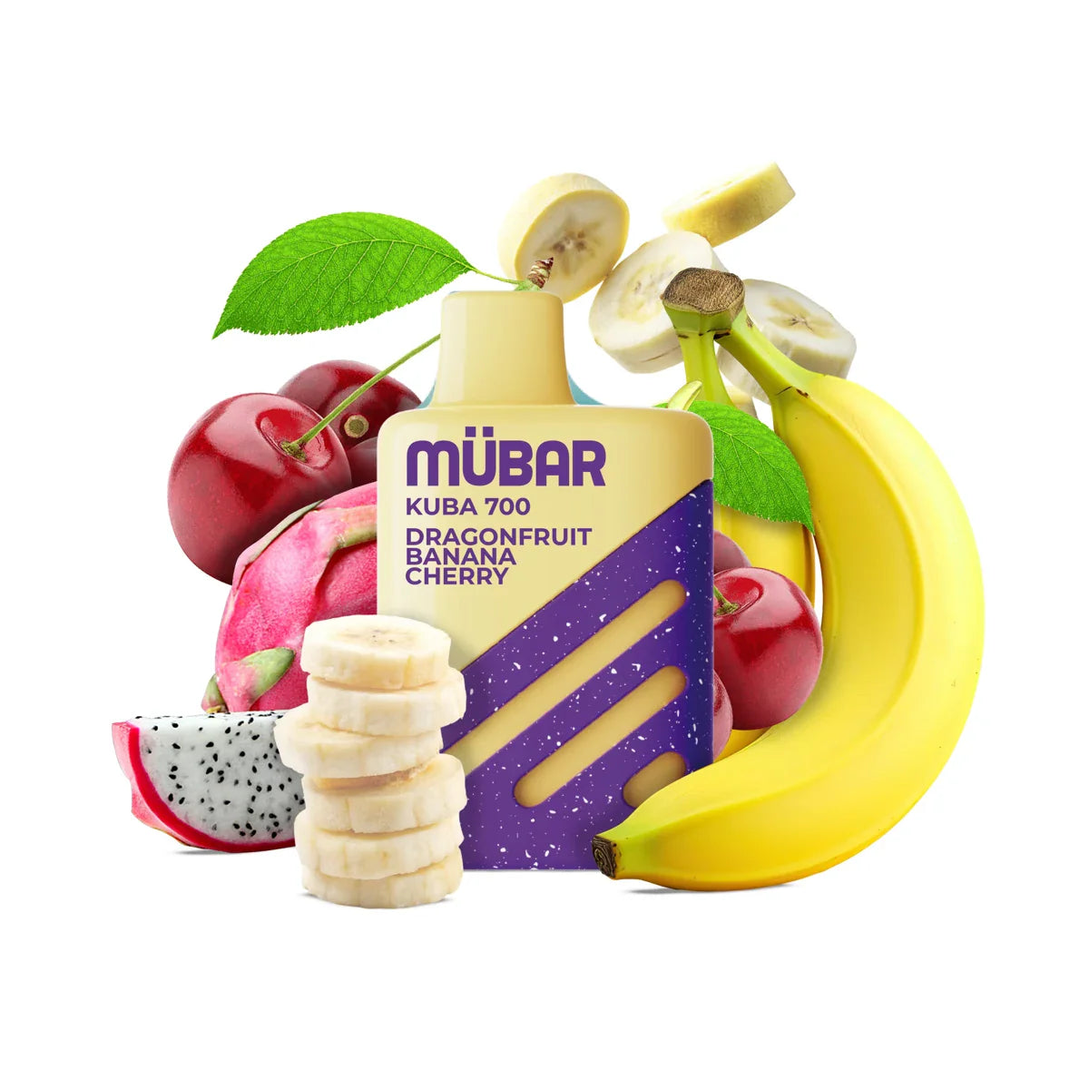 Mübar Kuba 700 20mg Pitaya Plátano Cereza