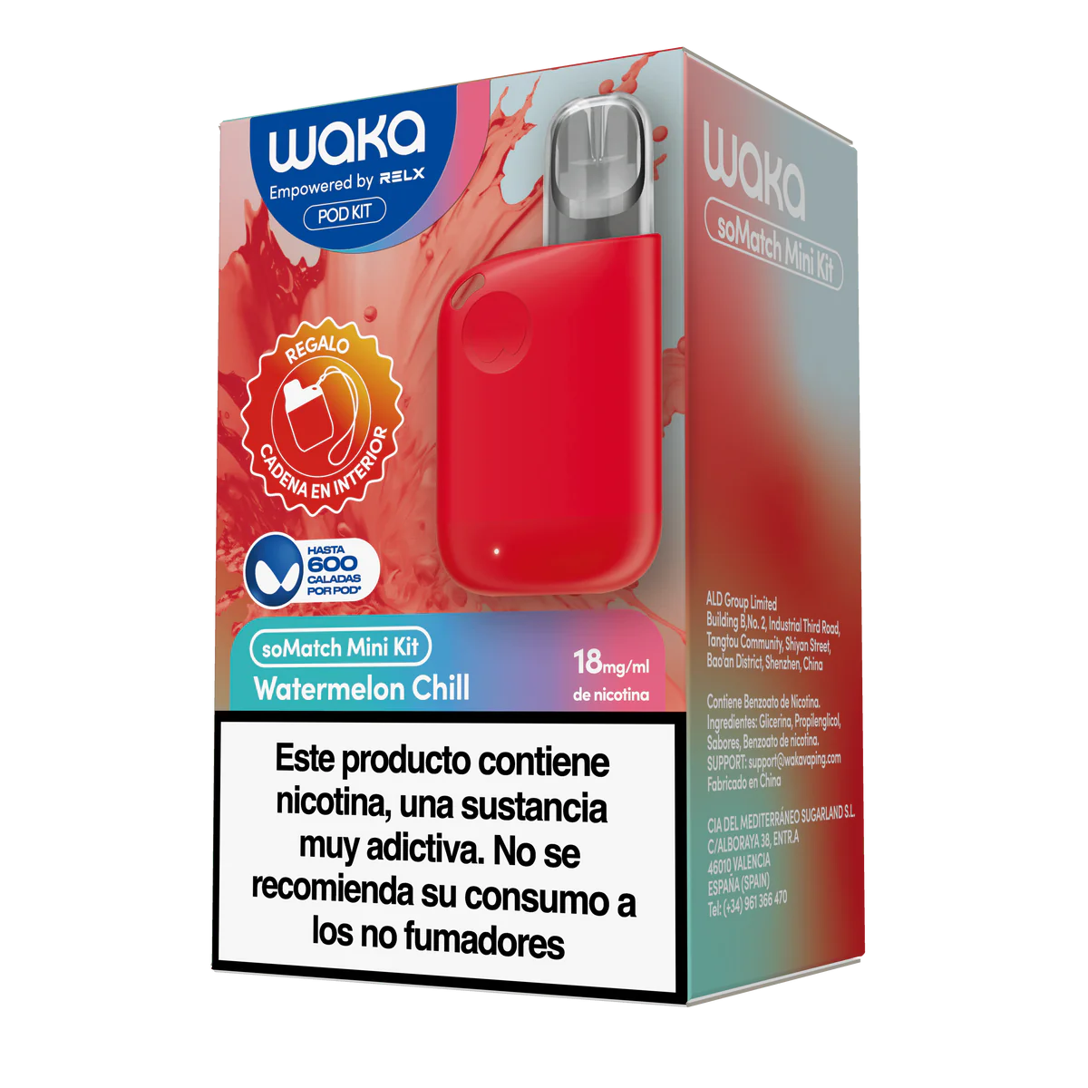 Dispositivo Waka Somatch Mini Kit 20mg 1+1 - PODS XPRESS