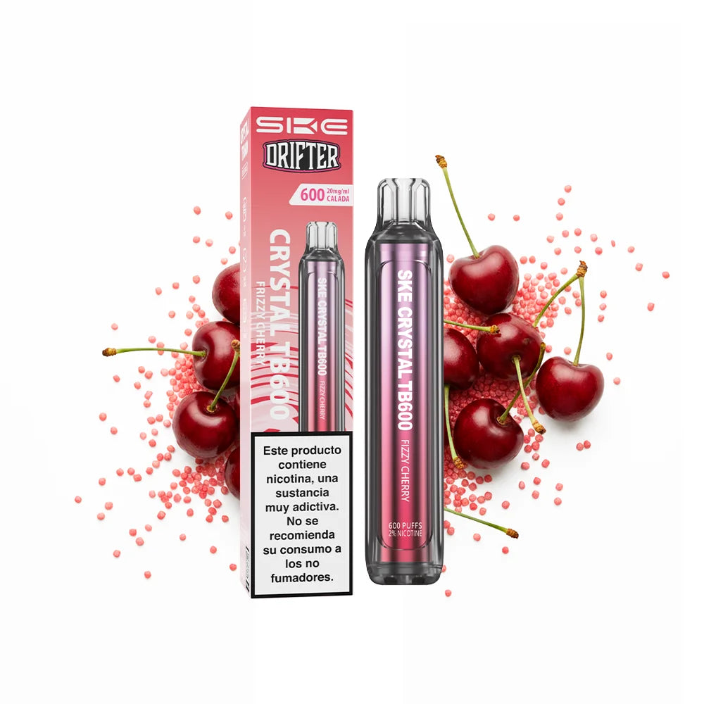 Pod desechable SKE x Drifter Crystal TB600 20mg sabor cereza efervescente - Pods Xpress