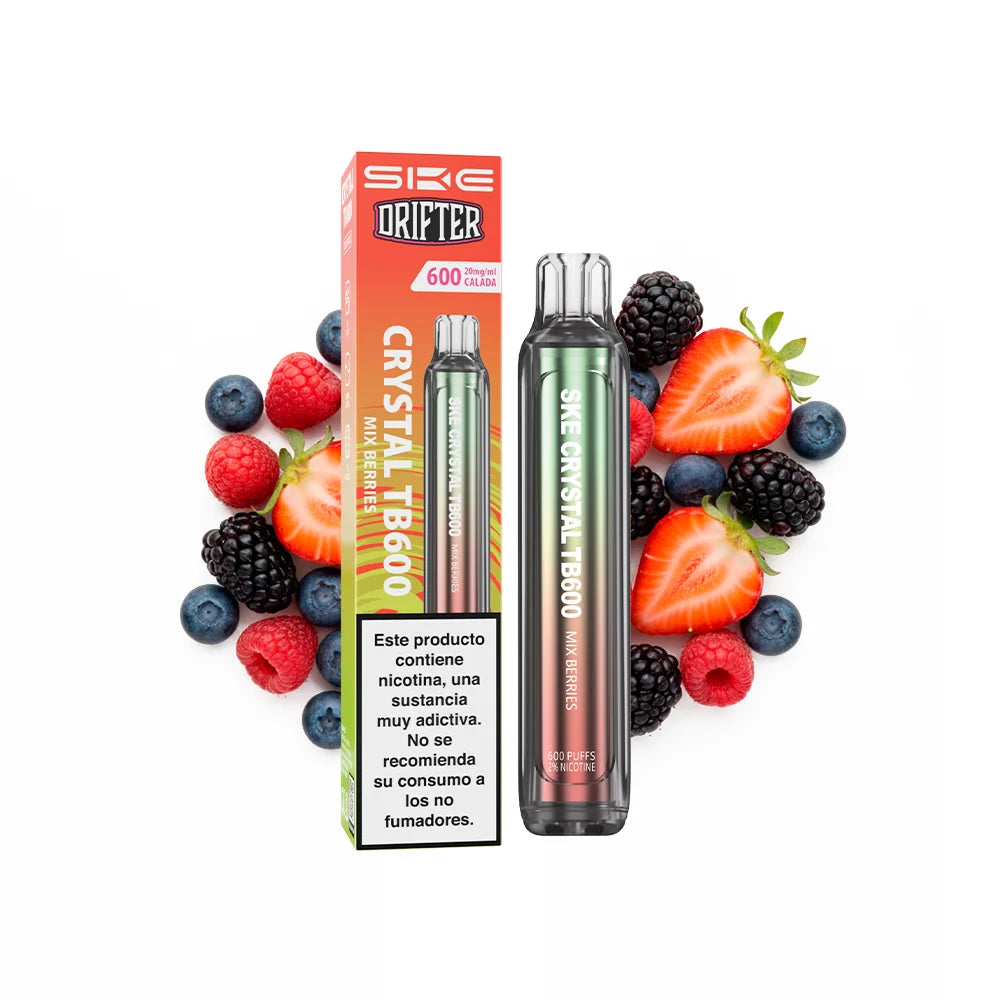 Pod desechable SKE x Drifter Crystal TB600 20mg sabor frutos rojos - Pods Xpress