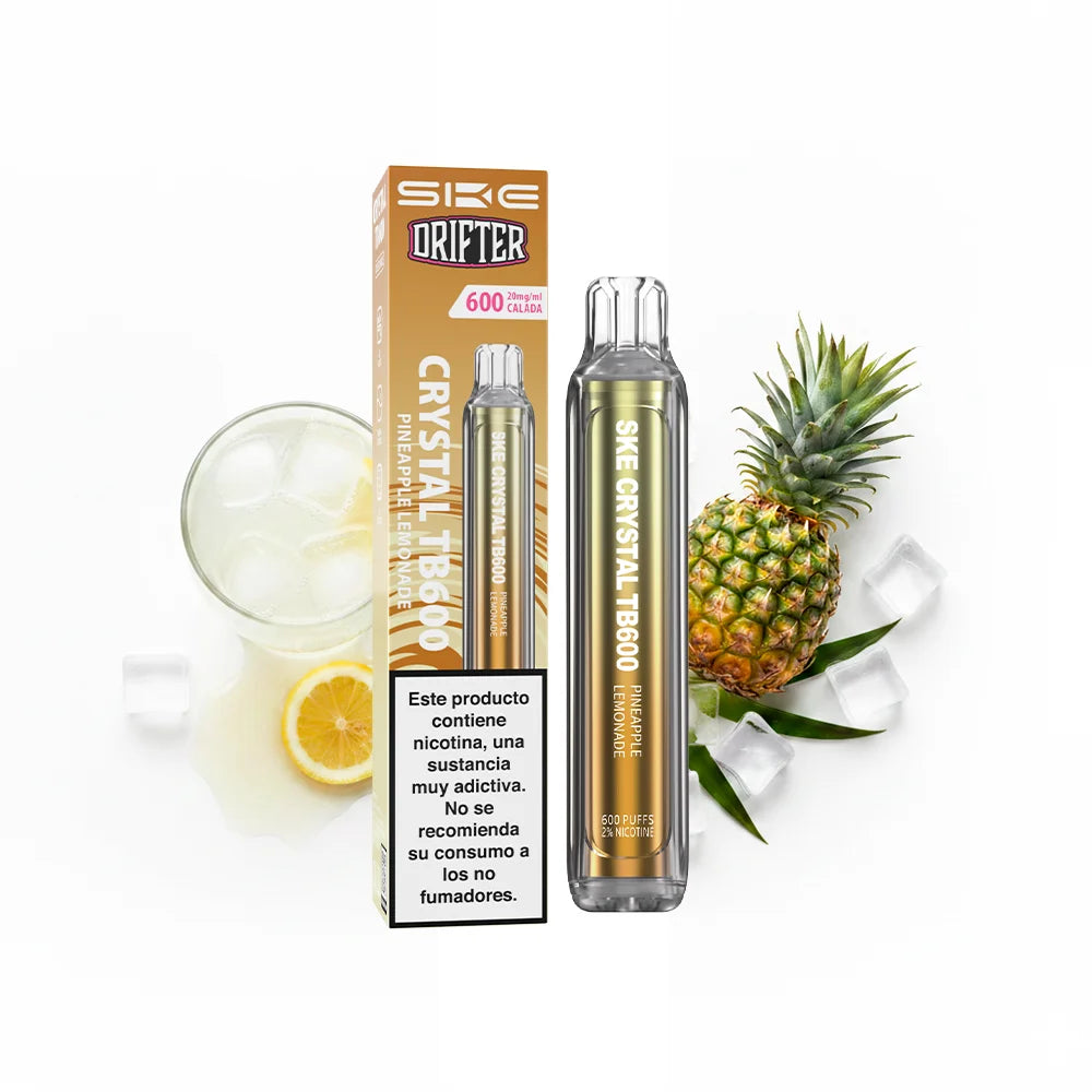 Pod desechable SKE x Drifter Crystal TB600 20mg sabor limonada de piña - Pods Xpress