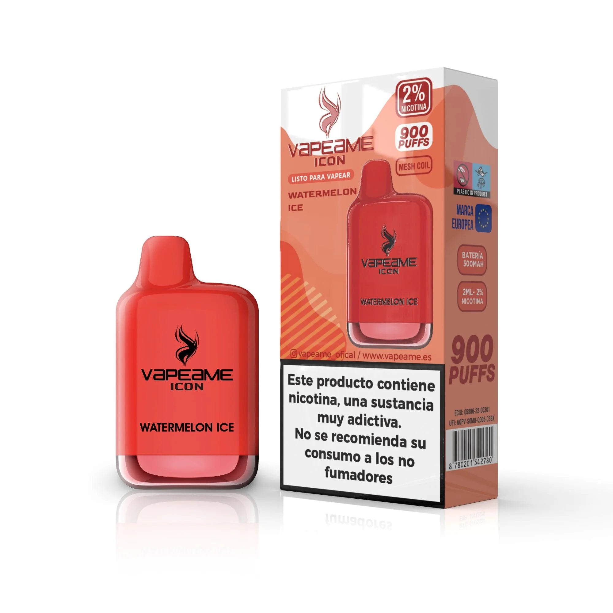 vapeame vape desechable 20mg sandia hielo