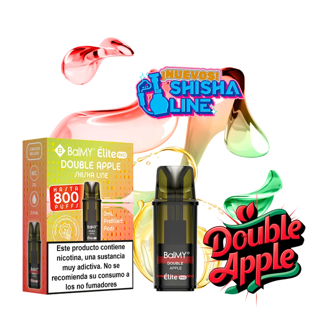 balmy elite pro capsula doble manzana 20mg double apple