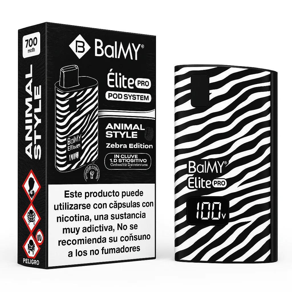 balmy elite pro dispositivo cebra
