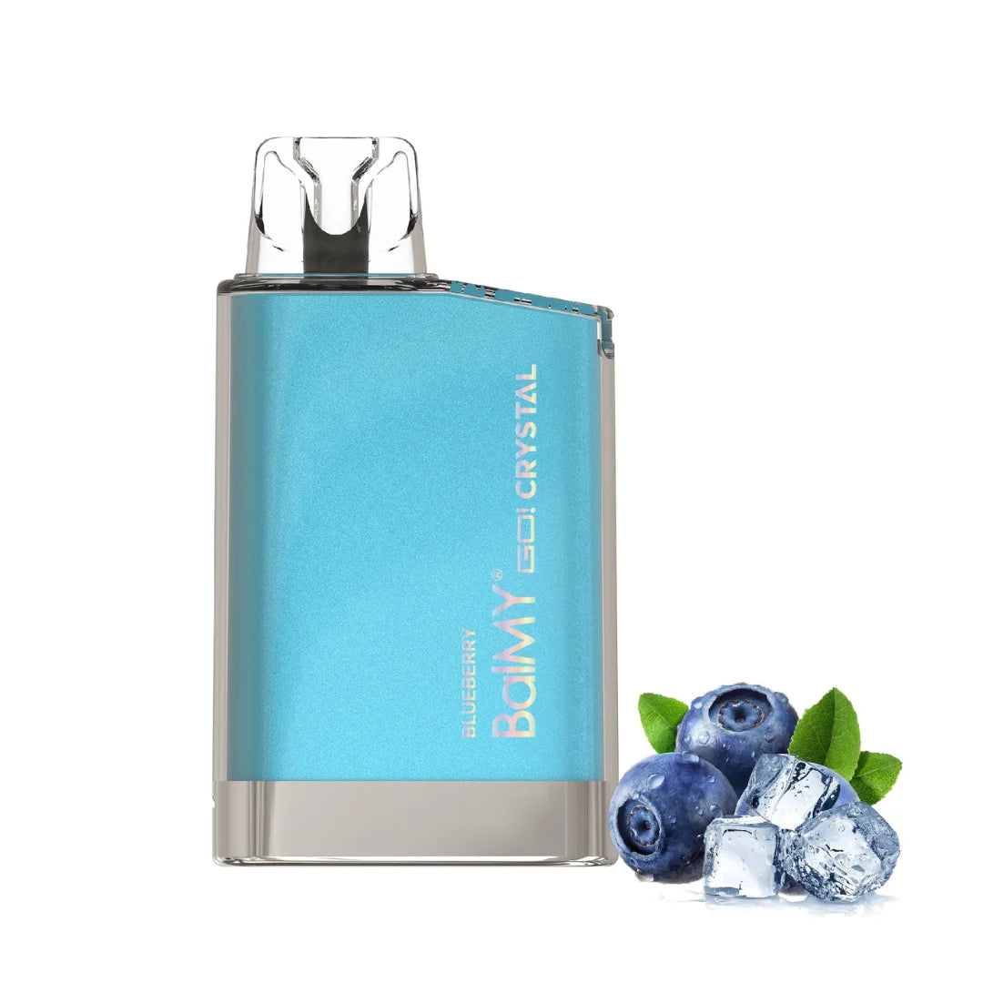balmy go crystal vape desechable arandano 800 caladas blueberry 20mg