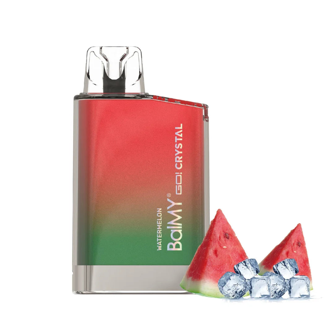 balmy go crystal vape desechable sandia 800 caladas watermelon 20mg