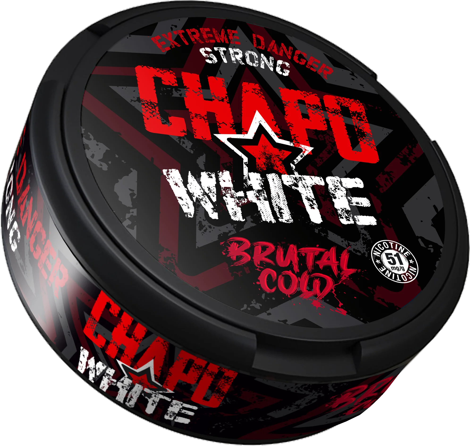 chapo white bolsitas nicotina frio brutal danger strong
