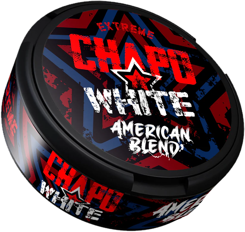chapo white bolsitas nicotina tabaco americano