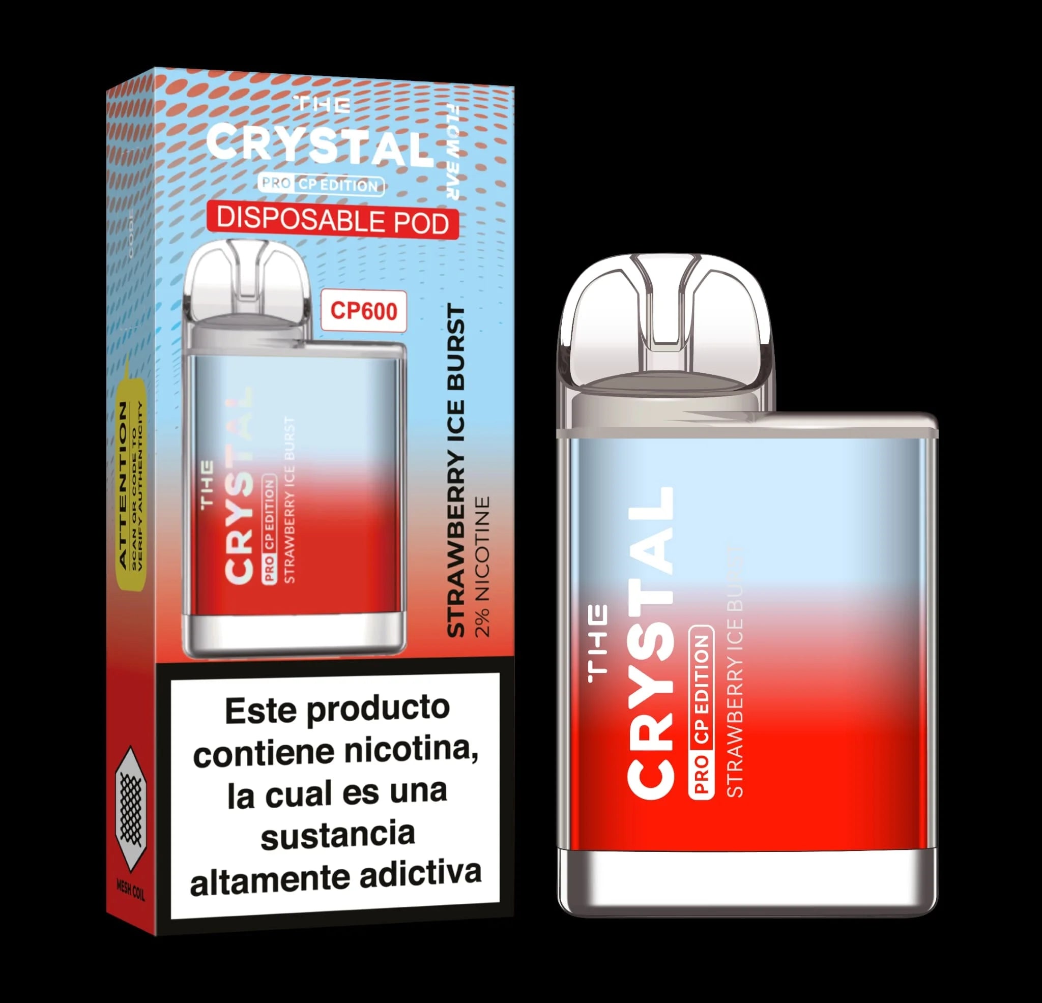 crystal cp600 pod desechable fresa explosion