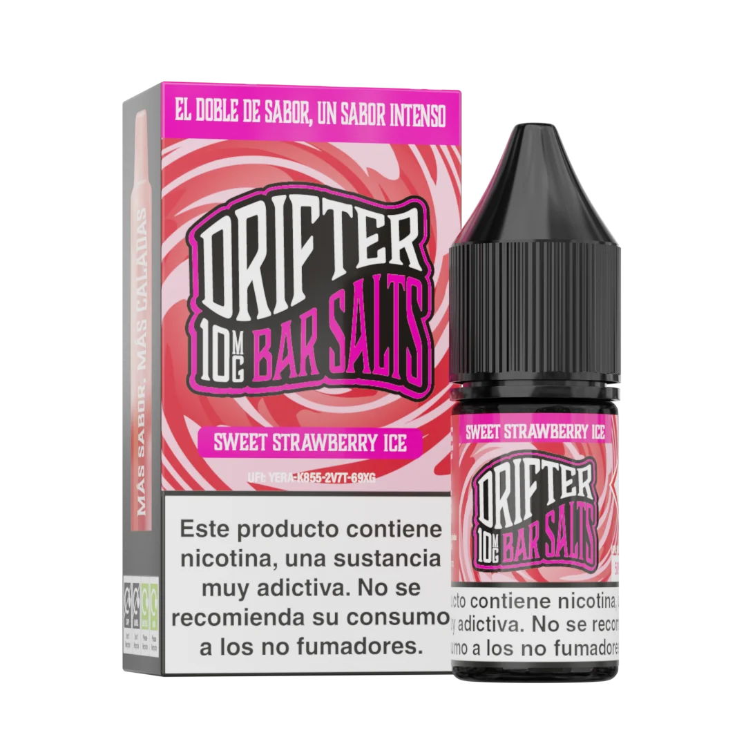 drifter bar vape desechable 10mg fresa dulce hielo