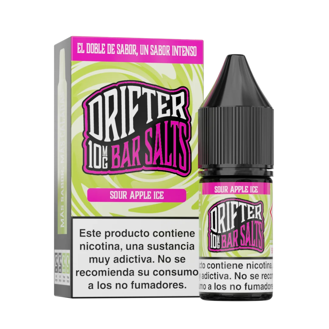 drifter bar vape desechable 10mg manzana acida hielo