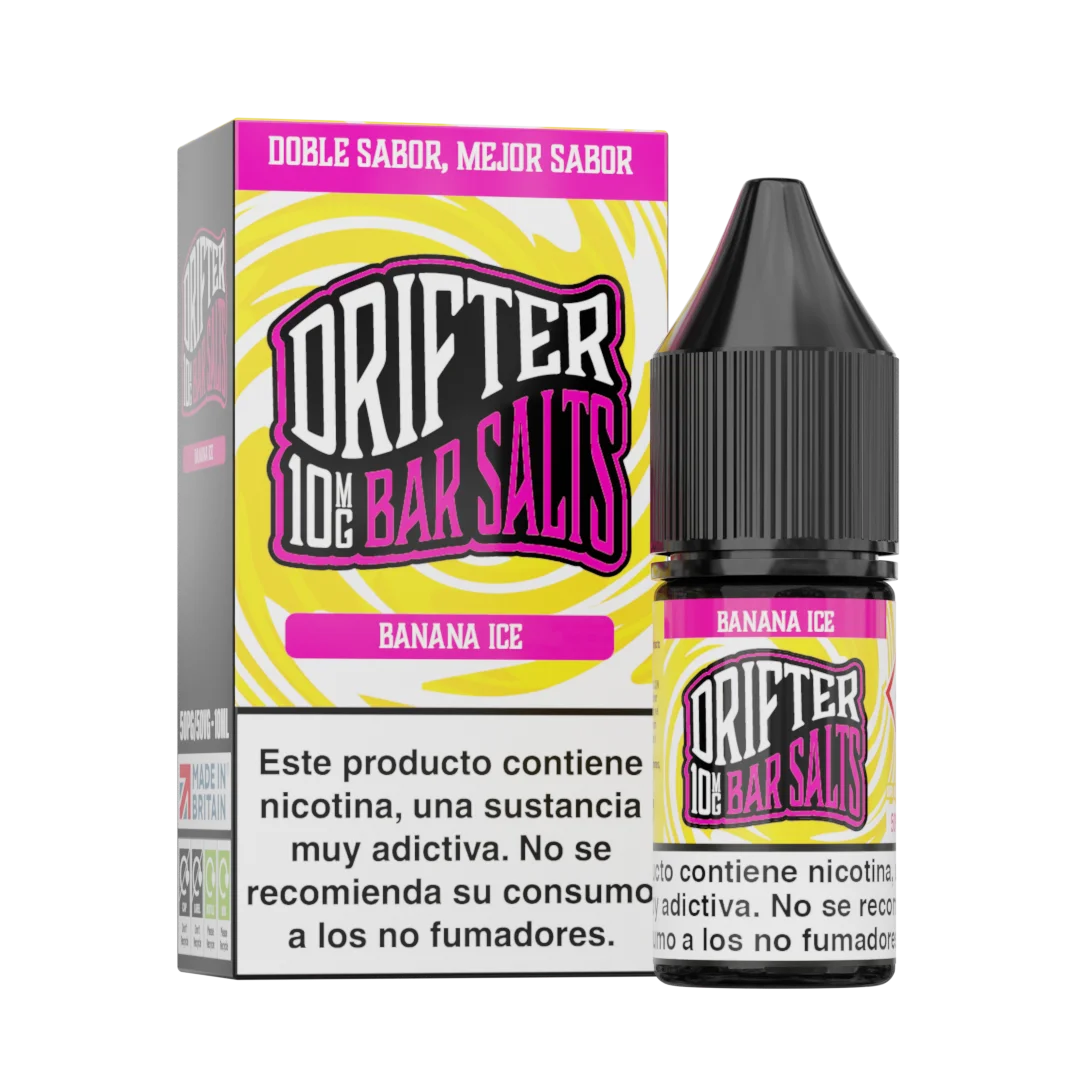 drifter bar vape desechable 10mg platano hielo