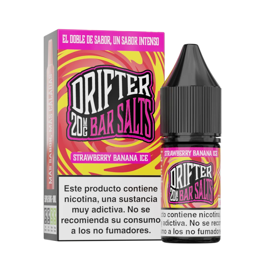 drifter bar vape desechable 20mg fresa platano hielo