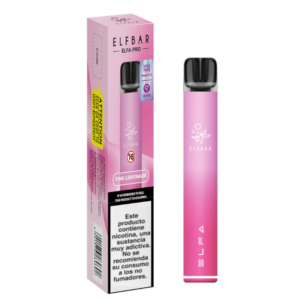 elf bar elfa capsula limonada rosa 3