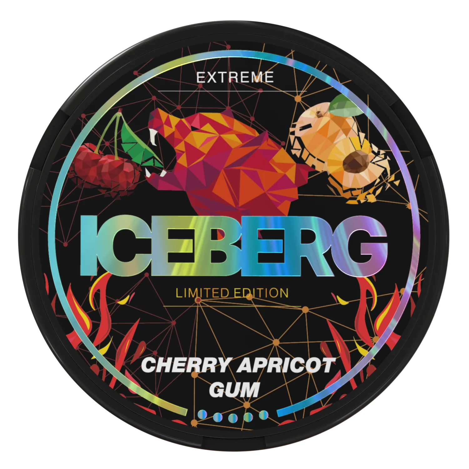 iceberg bolsitas nicotina 50mg cherry apricot gum