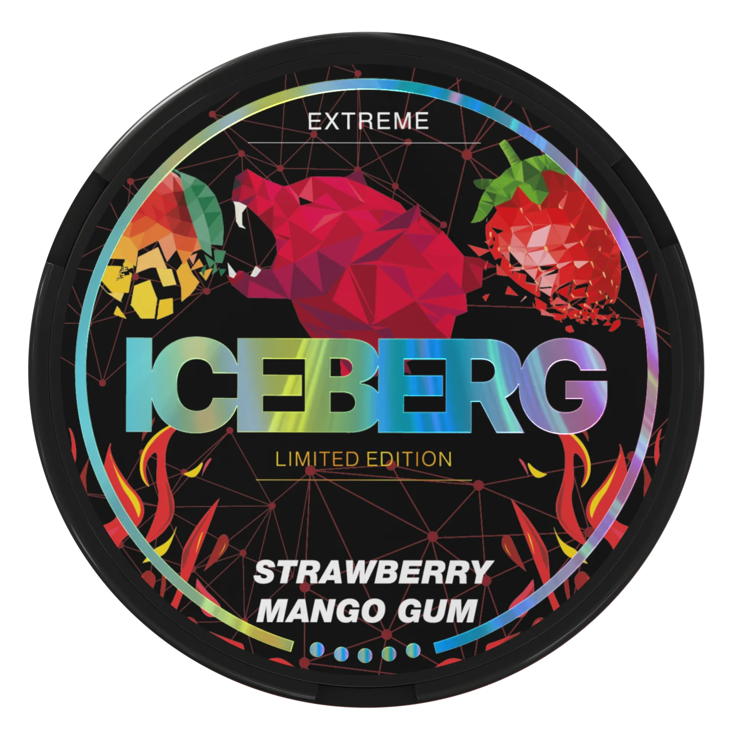 iceberg bolsitas nicotina 50mg strawberry mango gum
