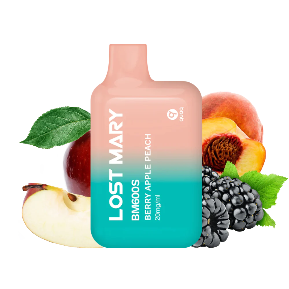 lost mary bm600s bayas manzana melocoton 20mg berry apple peach vape desechable