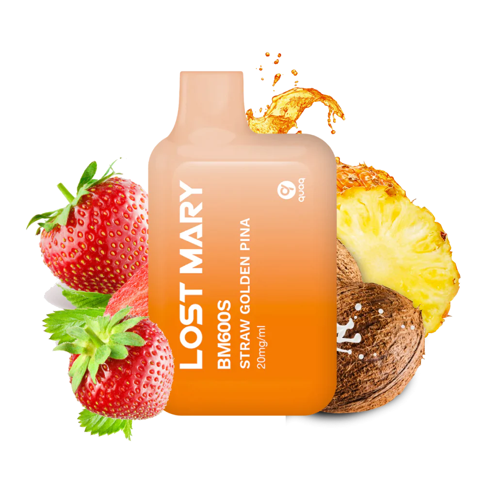 lost mary bm600s fresa pina 20mg straw golden pina vape desechable