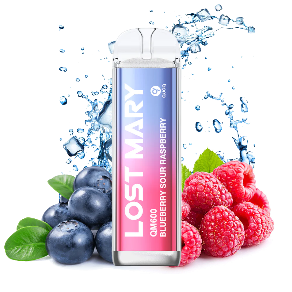 lost mary qm600 arandano frambuesa acida 20mg blueberry sour raspberry vape desechable