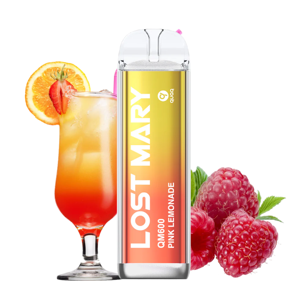 lost mary qm600 limonada rosa 20mg pink lemonade vape desechable