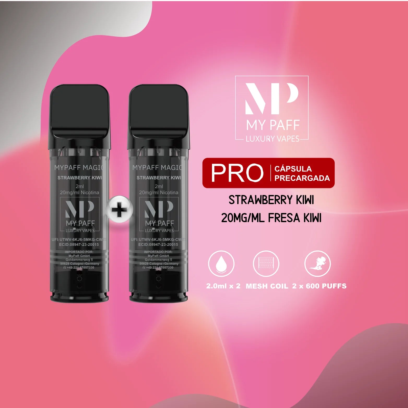 my paff pro capsula fresa kiwi