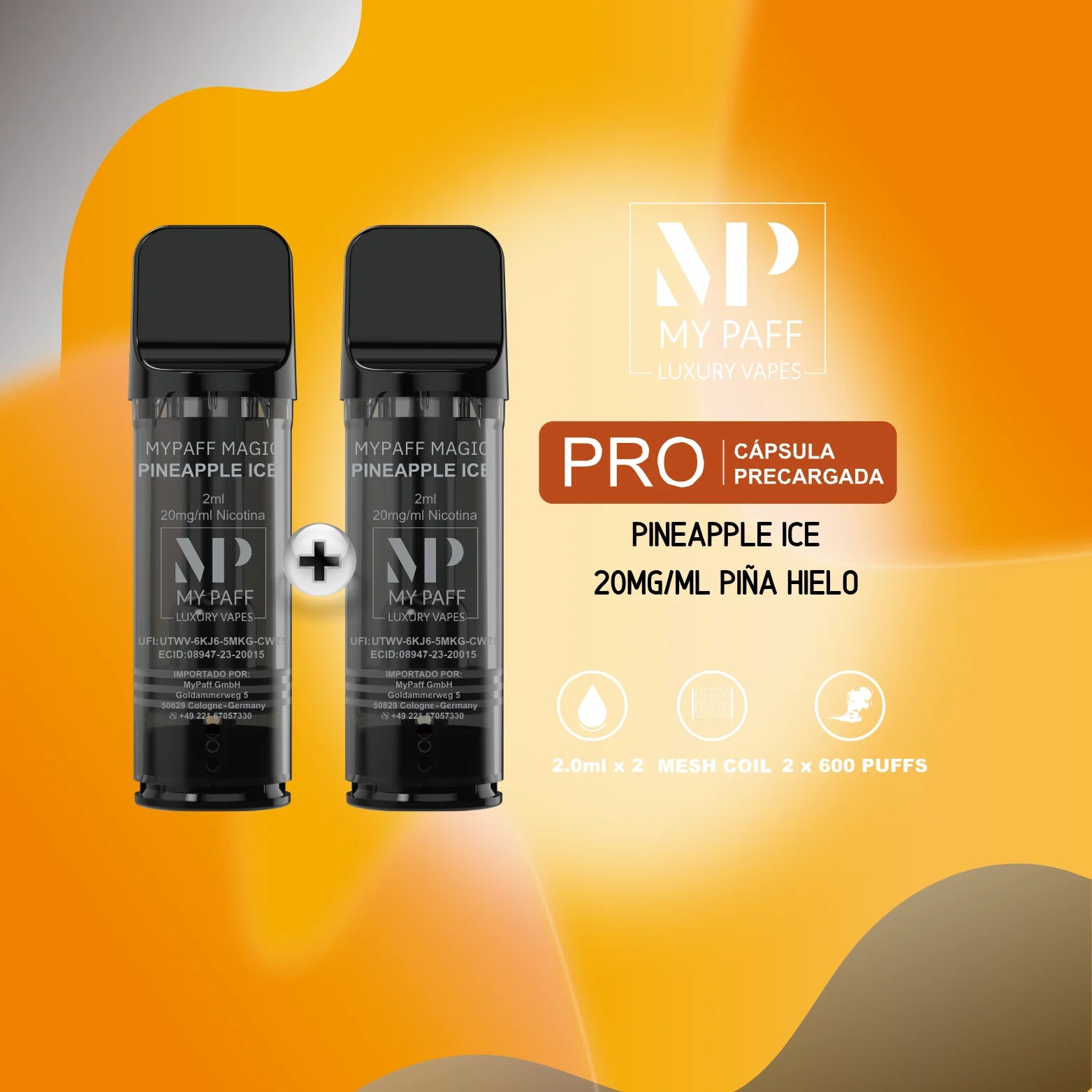 my paff pro capsula pina hielo