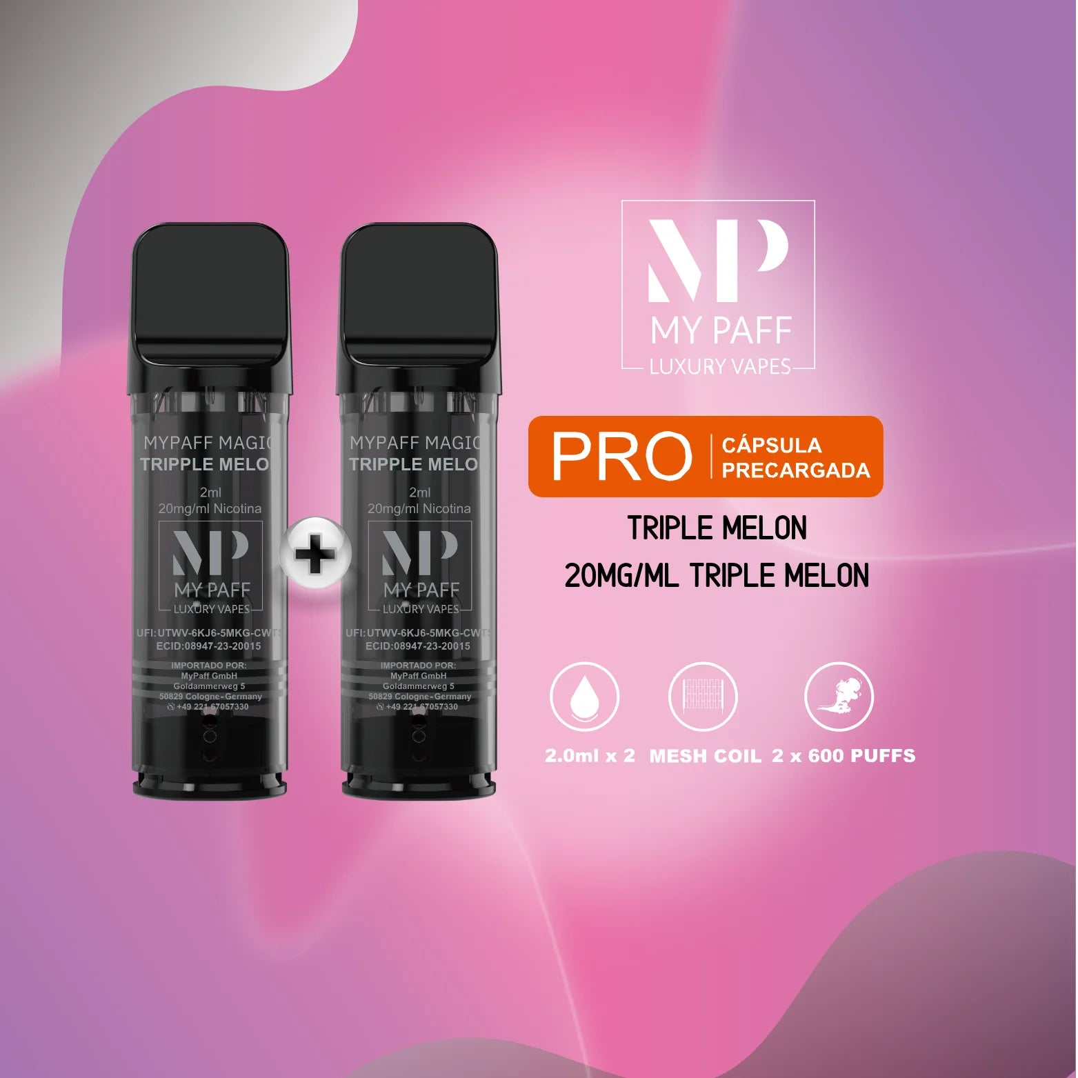 my paff pro capsula triple melon