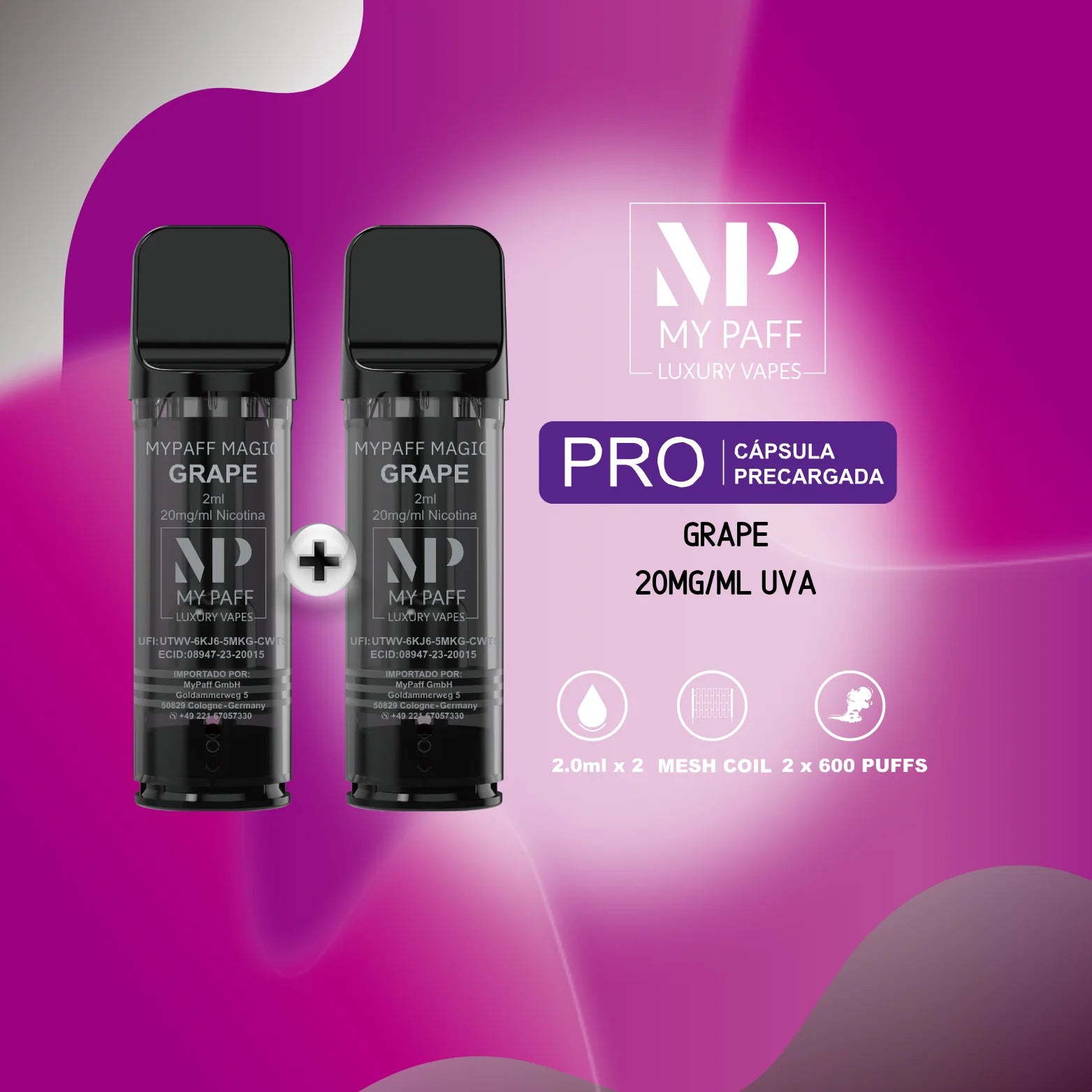 my paff pro capsula uva