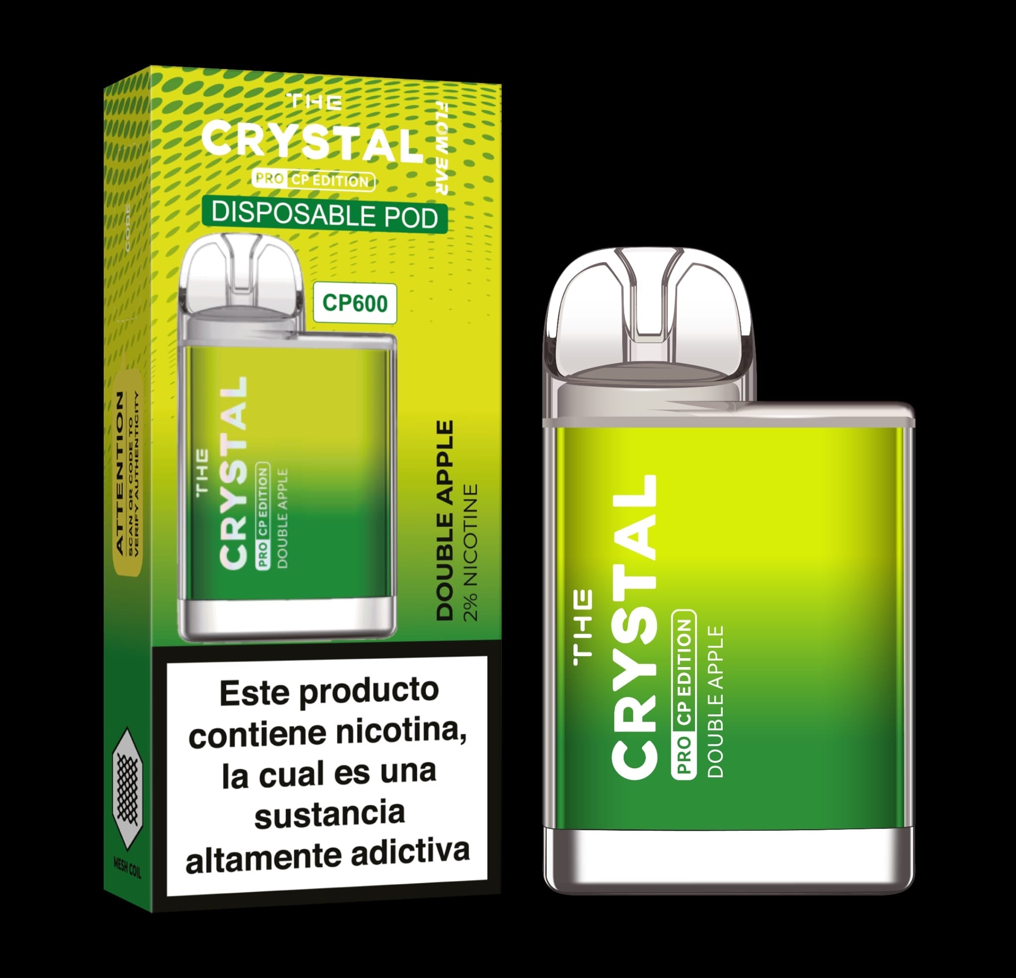 Pod Desechable The Crystal CP600 Pro Edition | Pods Xpress