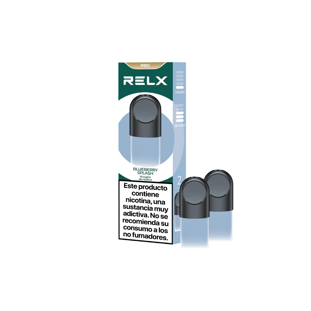 relx afrutados blueberry splash arandanos 18mg ml relx pods pro capsula