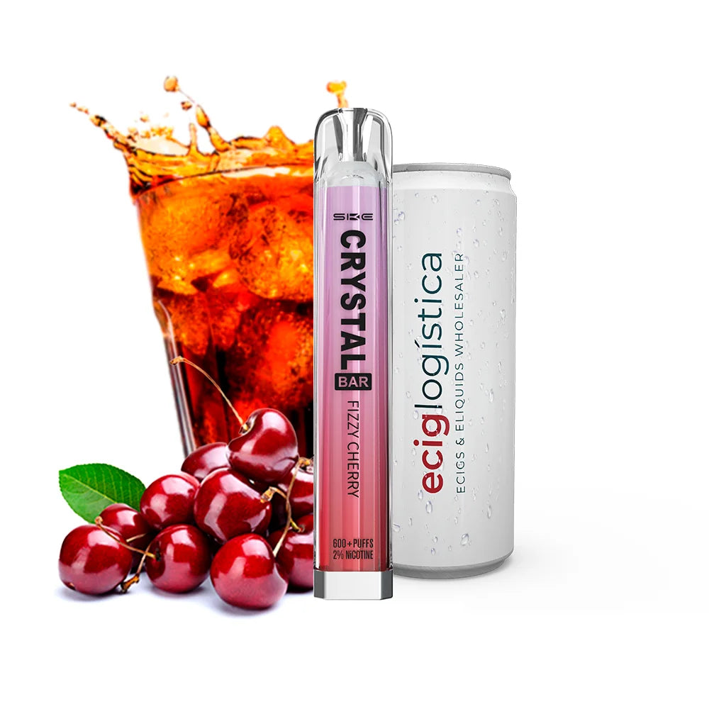 ske crystal bar vape desechable 20mg cereza fizzy