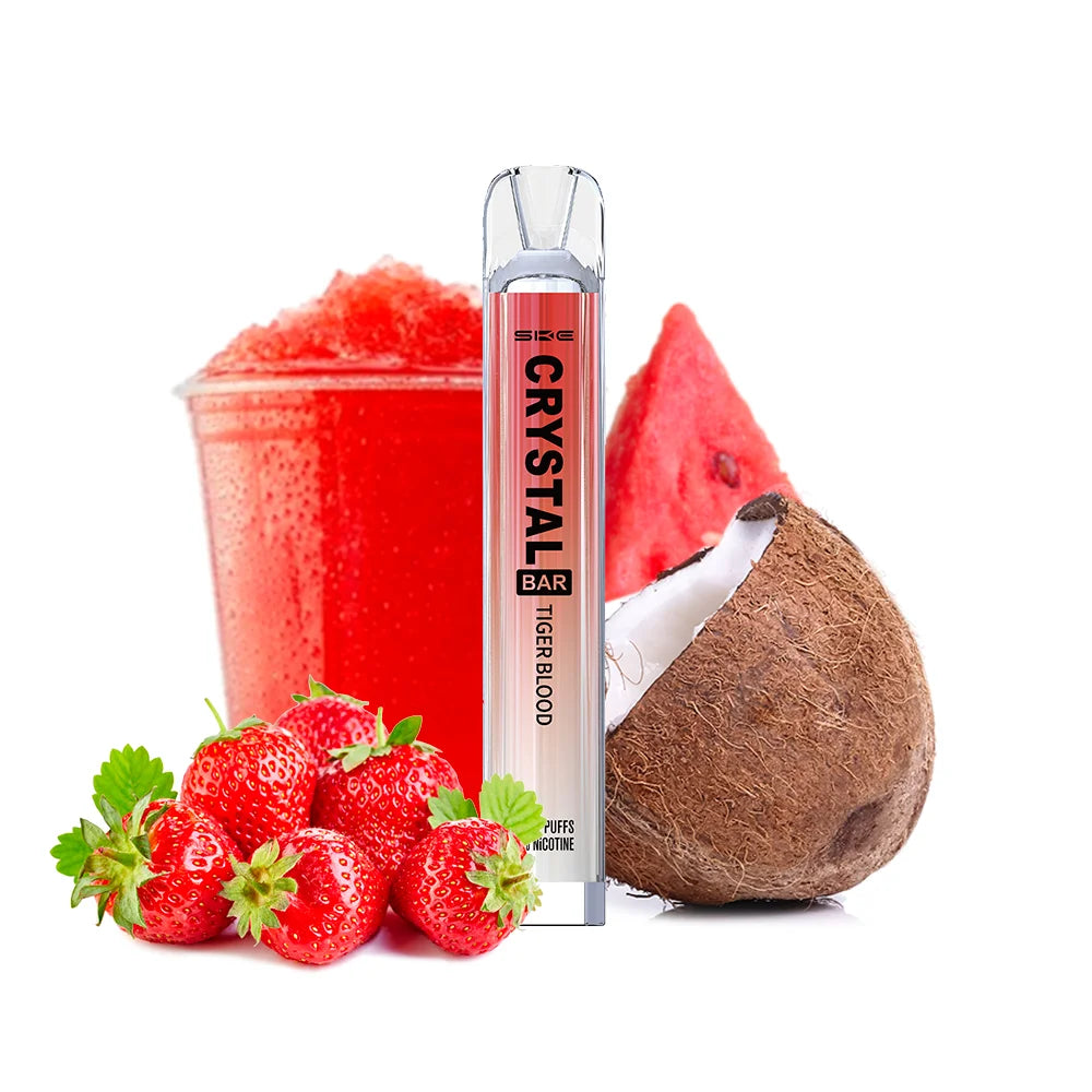 ske crystal bar vape desechable 20mg sangre de tigre