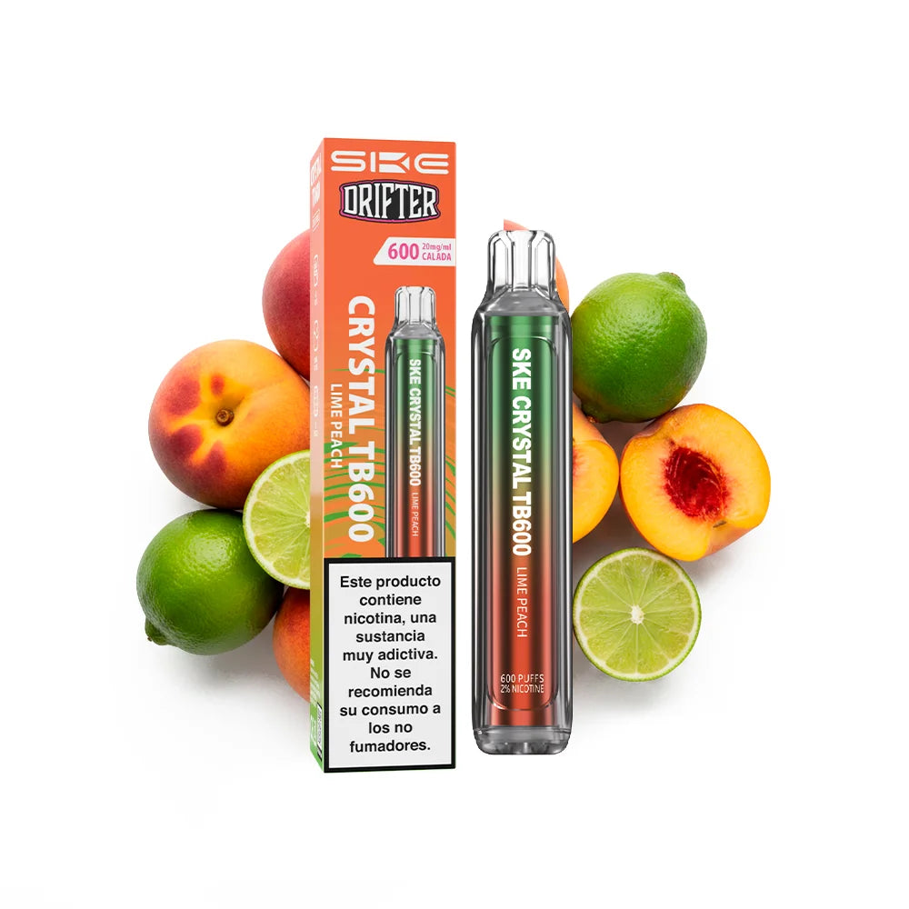 Pod desechable SKE x Drifter Crystal TB600 20mg sabor lima melocotón - Pods Xpress