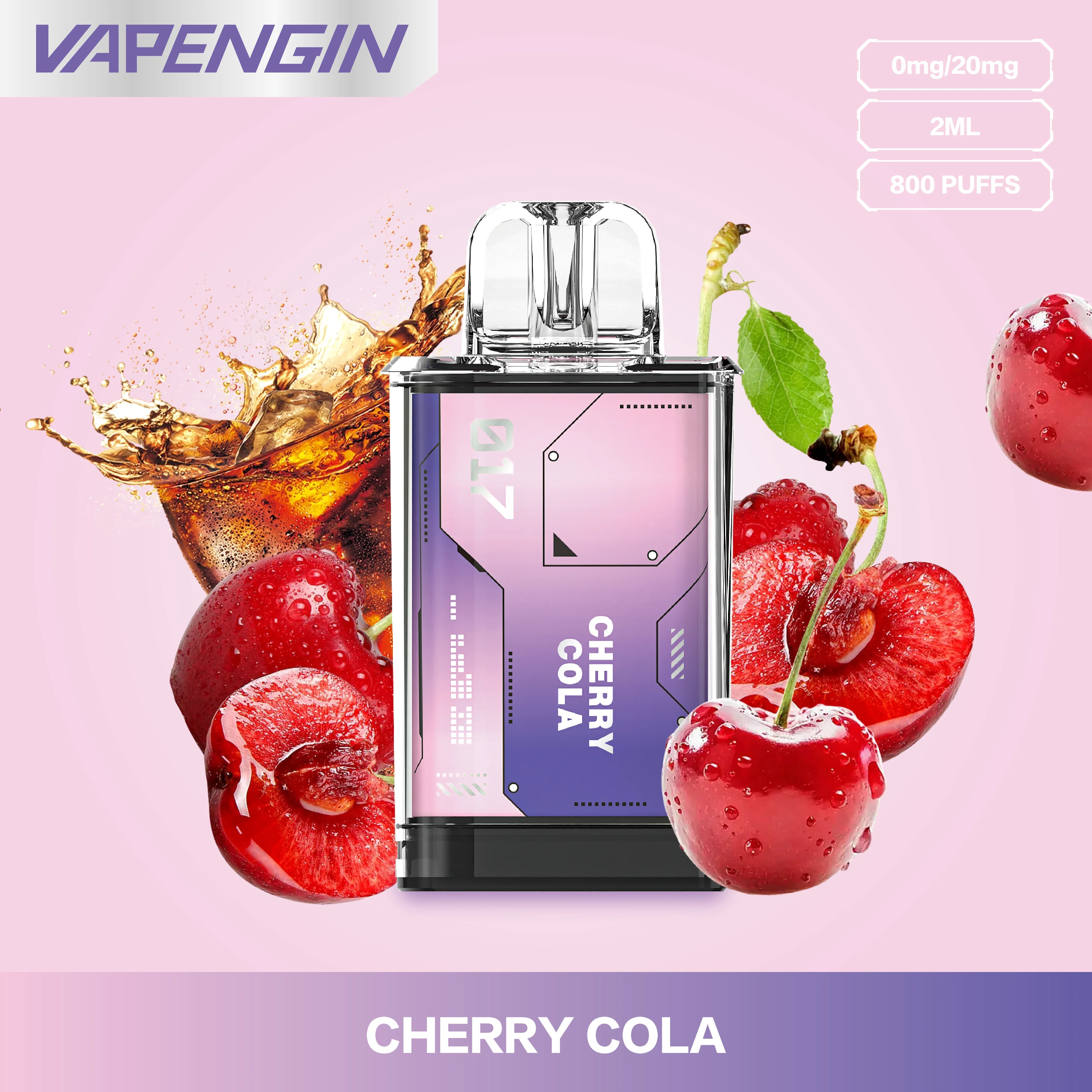 vapengin venus capsula 0mg pack 2 cherry cola