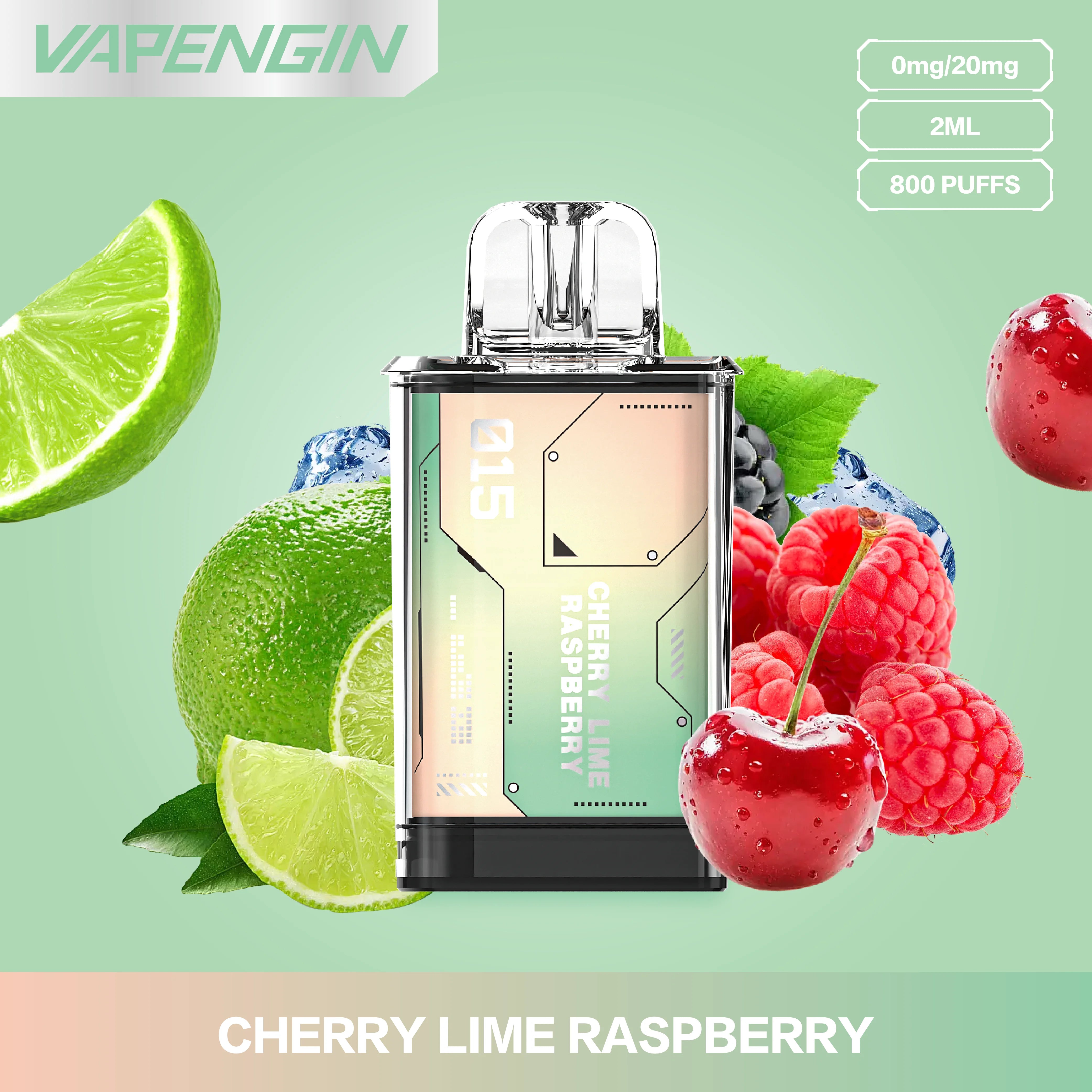 vapengin venus capsula 0mg pack 2 cherry lime raspberry