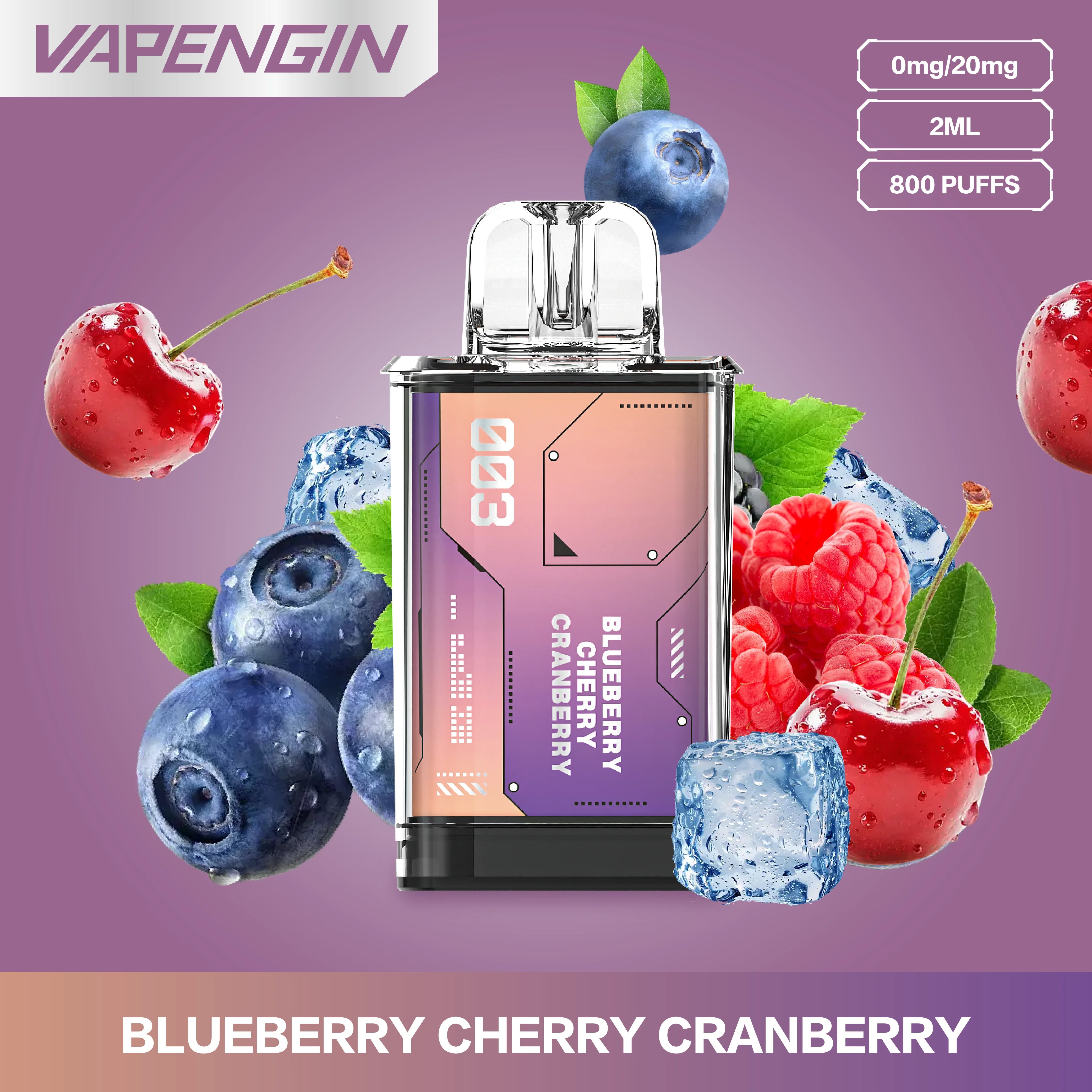 vapengin venus capsula 20mg pack 2 blueberry cherry cranberry