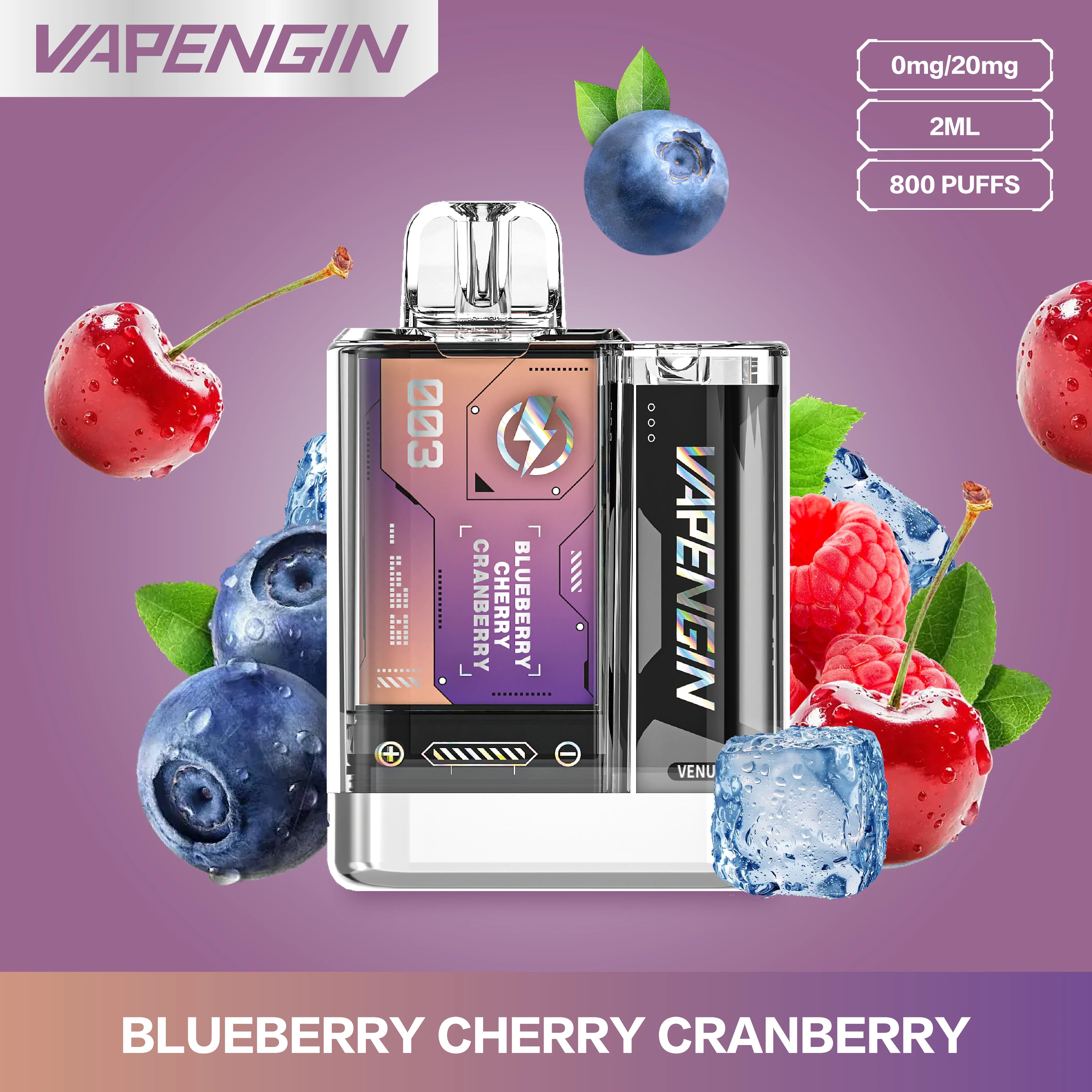 vapengin venus kit 20mg pod arandanos cereza frambuesa