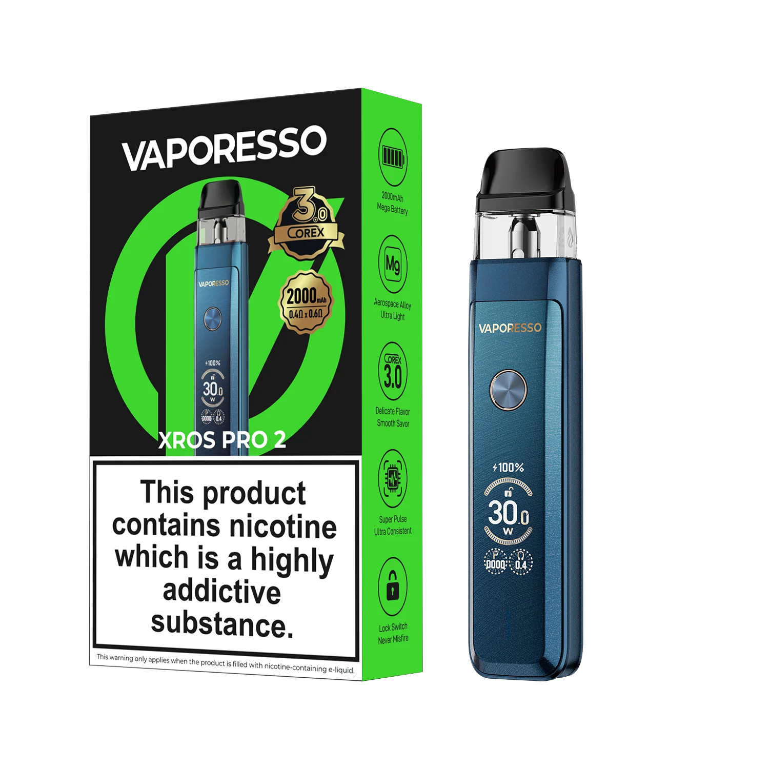 vaporesso xros pro 2 pod kit stormblue